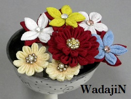 創作髪飾り＆つまみかんざし：５人の作家が、貴女の夢を叶えます|大阪、日産呉服・和田甚