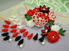 >WadajiN オリジナルつまみ髪飾り・大阪・日産呉服