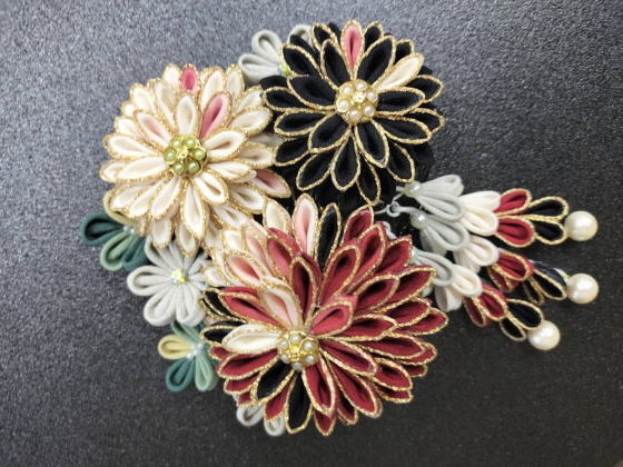 つまみ髪飾り【Aki_3012】|キモノレンタル|大阪都島、日産呉服・和田甚