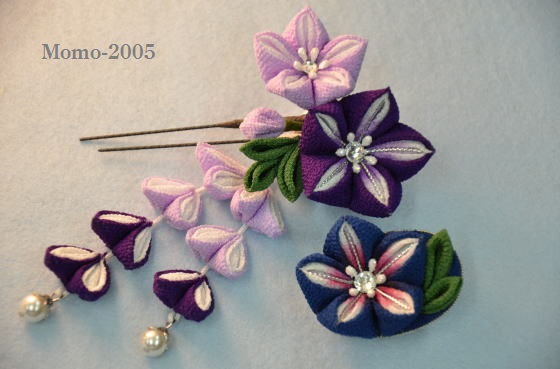 大阪・都島、創作つまみ髪飾りbymomoka【Momo-2005】:\12,200