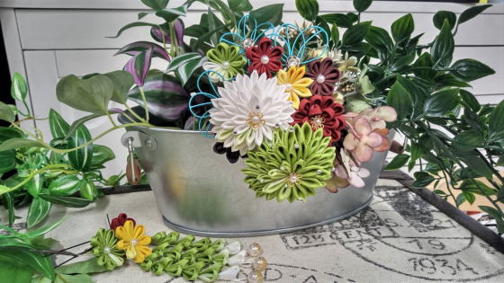 創作つまみ髪飾り・振袖用【aki-2051】大阪都島、日産呉服・和田甚