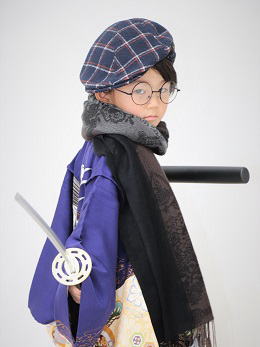 正絹着物＆羽織＆袴セット（五歳男児）|レンタルキモノ|大阪、日産呉服・和田甚