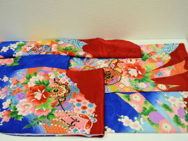 七五三･お宮参り衣装レンタル　厳選したお子様のための四つ身友禅：0035