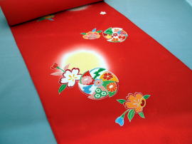 七五三･お宮参り衣装レンタル 四つ身友禅：0032