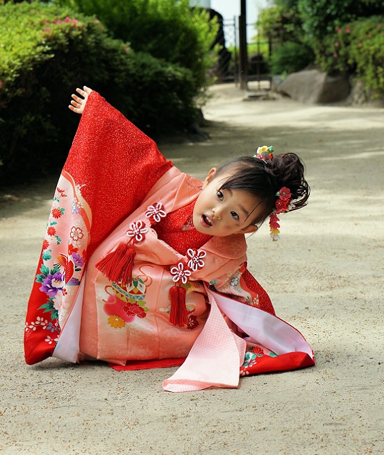 正絹七五三（753)着物レンタル・着付＆ヘアー・メイク|753着物レンタル大阪、日産呉服・都島店