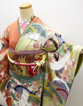 田村哲彦作、正絹手描き最高級振袖・Sサイズ|振袖レンタル|大阪都島、日産呉服・和田甚