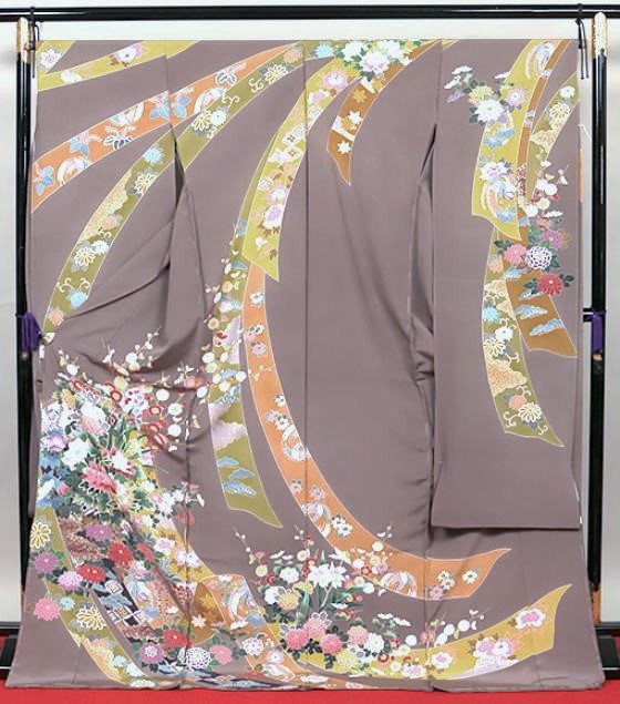 正絹手描き友禅振袖【FRO-2025】|高級振袖販売・レンタル|大阪都島、日産呉服・和田甚