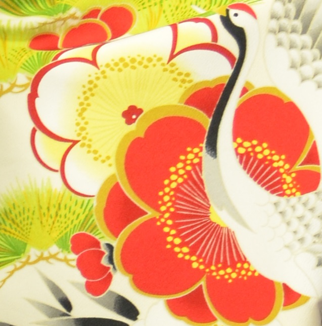 白地レトロ小袖|HRN-1002|袴レンタル|H-20|大阪。地下鉄都島駅徒歩1分