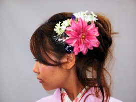 卒業式、袴用髪飾り、大阪和田甚