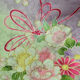 紫ピンク小袖|H-013|袴レンタル|大阪。地下鉄都島駅徒歩1分