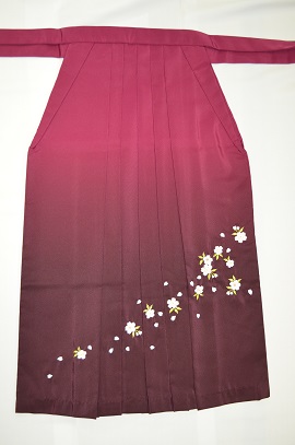 卒業式、袴レンタル：赤・黒小袖＋袴レンタル|H-021|大阪。地下鉄都島駅徒歩1分