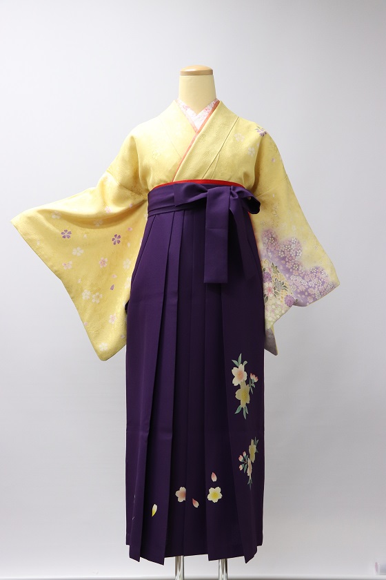 先生用、正絹訪問着＋袴レンタル|houmonngi-hakama-003|大阪。地下鉄都島駅徒歩1分