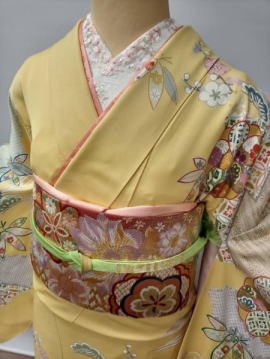 訪問着＋袴レンタル、着付け無料|大阪、日産呉服・都島店