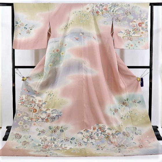 正絹辻が花高級訪問着【HR-3024】|訪問着レンタル|大阪都島、日産呉服・和田甚