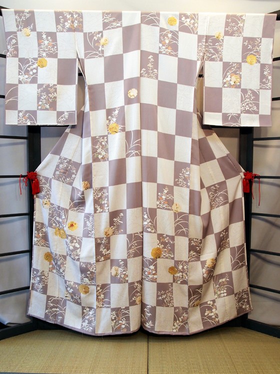 正絹吉澤小紋訪問着、オーダー【H-026】レンタル大阪