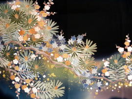 正絹、松井青々黒留袖【matuiseisei_trn-0032】|キモノレンタル|大阪都島、日産呉服・和田甚