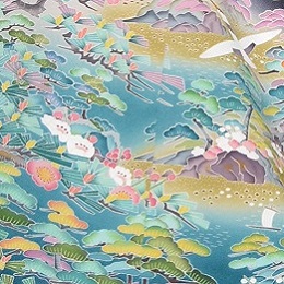 正絹高級加賀友禅黒留袖【TR-210】