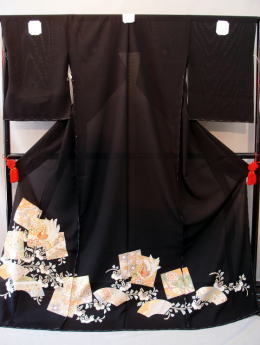 正絹駒絽（夏用）手描き黒留袖|rtr-003|留袖レンタル大阪