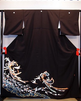 正絹手描き黒留袖|tr024|留袖レンタル大阪