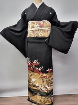 正絹手描き黒留袖|suihoutr-215|留袖レンタル大阪