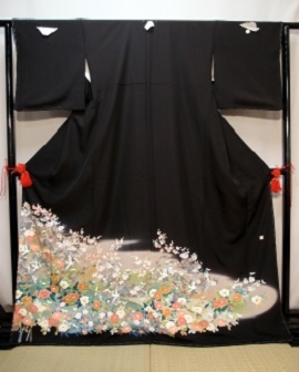 正絹手描き京友禅黒留袖|tr-013|留袖レンタル大阪