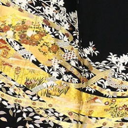 正絹高級京友禅金彩黒留袖【TRN-3012】|着物・レンタル|大阪都島、日産呉服・和田甚