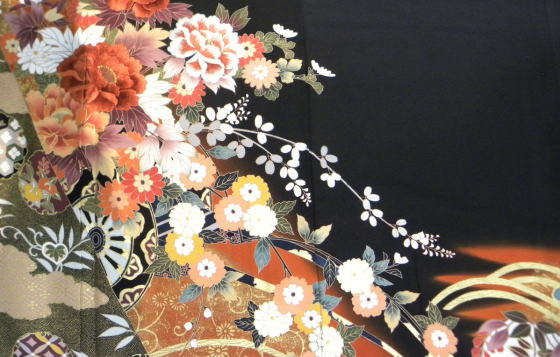 坂東八十助黒留袖【TR-3013】|留袖レンタル|大阪・都島、日産呉服・和田甚