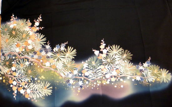 正絹、松井青々黒留袖【matuiseisei_trn-0032】|キモノレンタル|大阪都島、日産呉服・和田甚