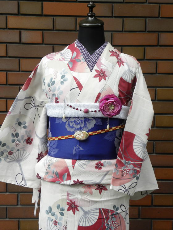 高級浴衣レンタル＆着付。大阪、日産呉服コーディネート