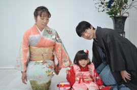 フォト七五三・お宮参りの写真撮影|キモノレンタル|大阪・日産呉服・和田甚