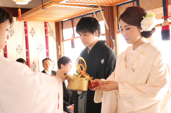 都島神社、和装ブライダル：神社挙式＋和装フォトブライダル|白無垢、色打ち掛け、黒紋付きレンタル|大阪、日産呉服・和田甚
