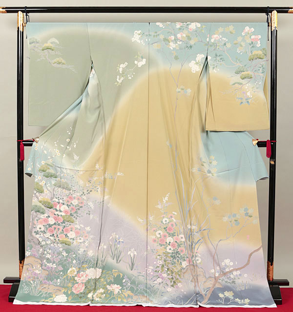 高級着物専門キモノ粋人|十日町「映雪」作浜ちりめん訪問着：ho-2201|大阪、日産呉服・都島店