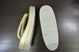 高級着物専門キモノ粋人|「華三彩」ゴールド（金色）花柄高級草履バッグ：zb-1009、大阪、日産呉服・都島店