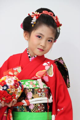 ７５３・楽々着付け・出張着付け・ヘアー＆メイク＆写真撮影:大阪都島、日産呉服・和田甚