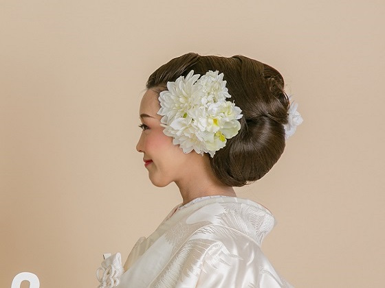 花嫁、白無垢着付＆ヘアー＆メイク＆写真撮影：大阪都島、・日産呉服・和田甚